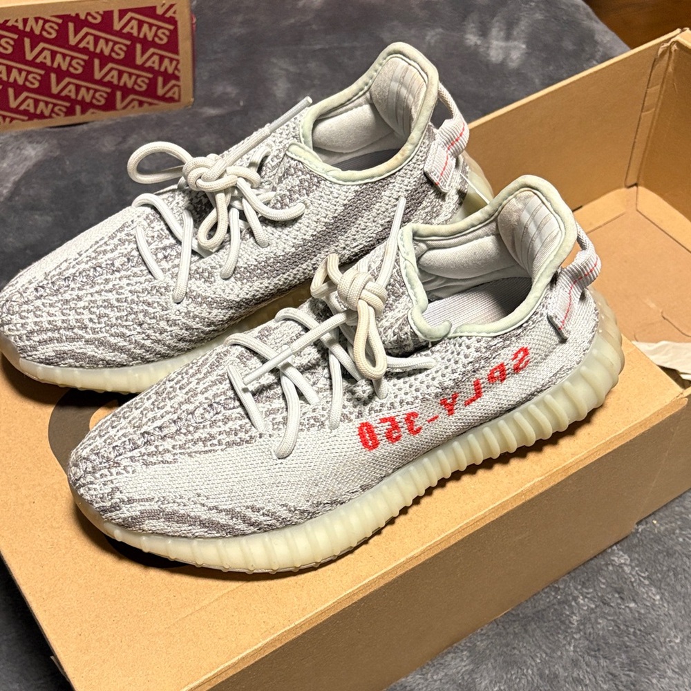 Yeezy Boost 350 V2 in Gray and Cream